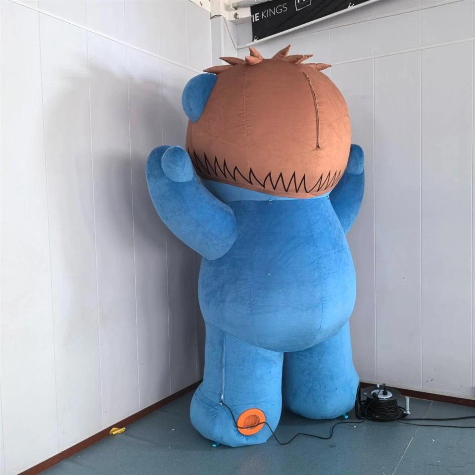 Inflatable Plush Blue Bear With Yellow Heart suppliers Inflatable Plush Blue Bear With Yellow Heart suppliers